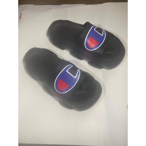 Champion Meloso Squish Slide Black Red Comfy Men size 12 main image 9